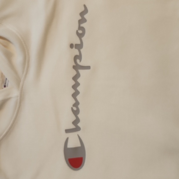 Champion Waffle Hoodie, Cream, Off White, Medium - Picture 3 of 5